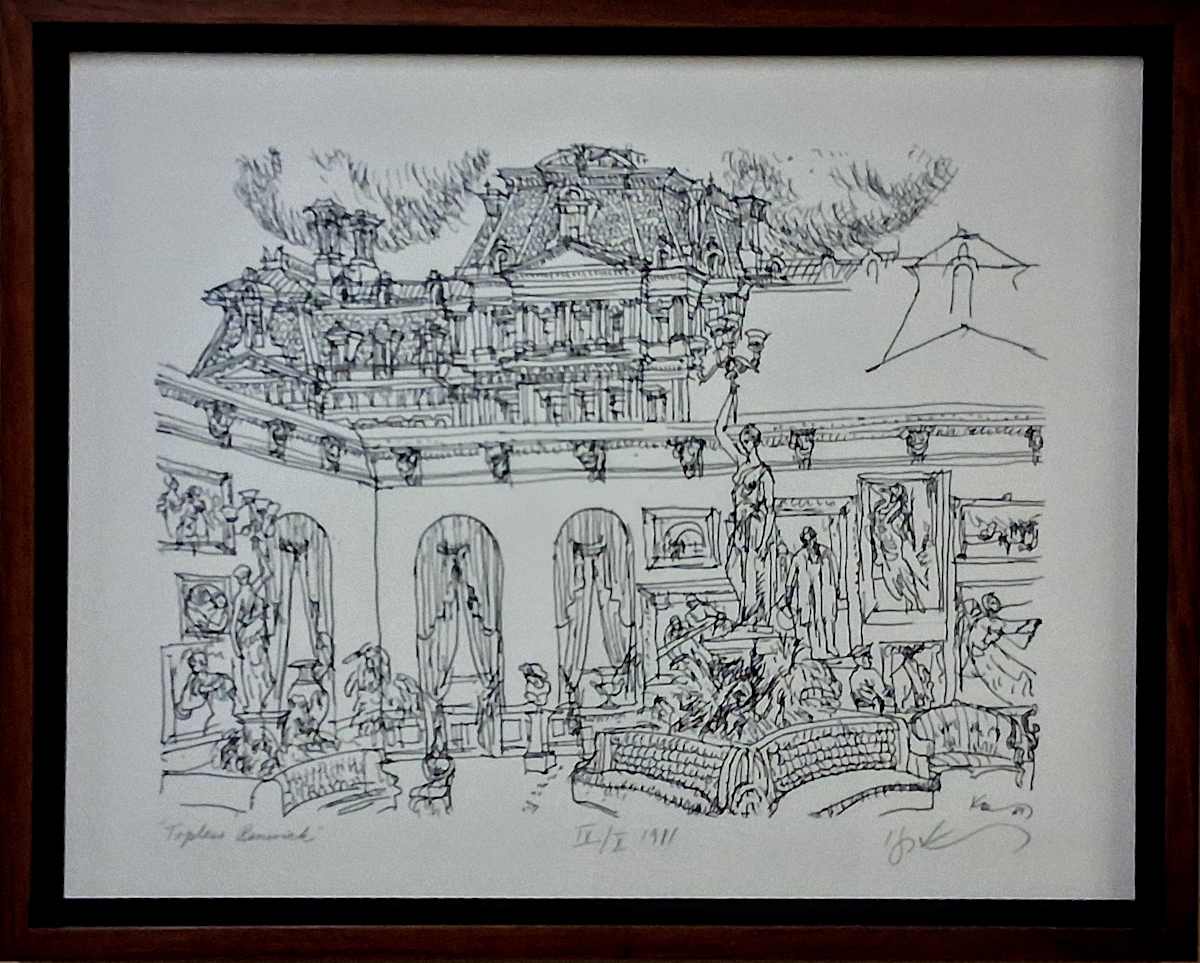 Topless Renwick Gallery, Interior Looking Out to Executive Office Building by Henry Koerner 