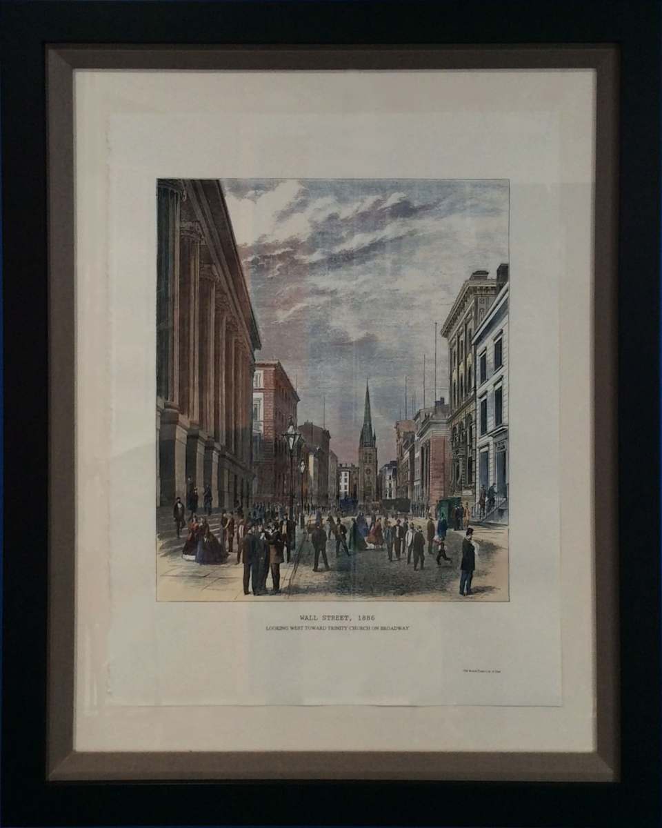 Wall Street 1886, New York City, NY by Unknown 