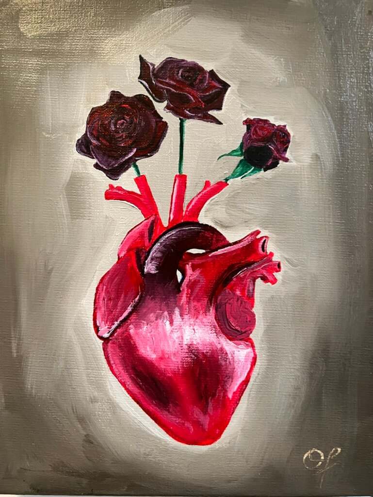 Three Black Roses by Olivia Franklin, Image 1.