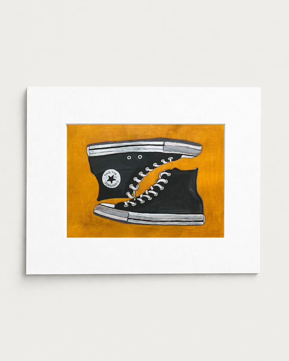 Study No. 06 Black Converse by Olivia Franklin, Image 1.