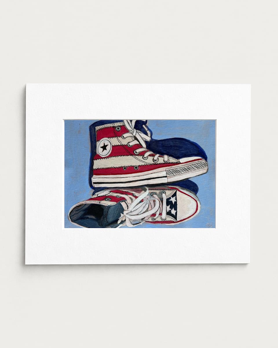 Study No. 05 Red, White, Blue Converse by Olivia Franklin, Image 1.