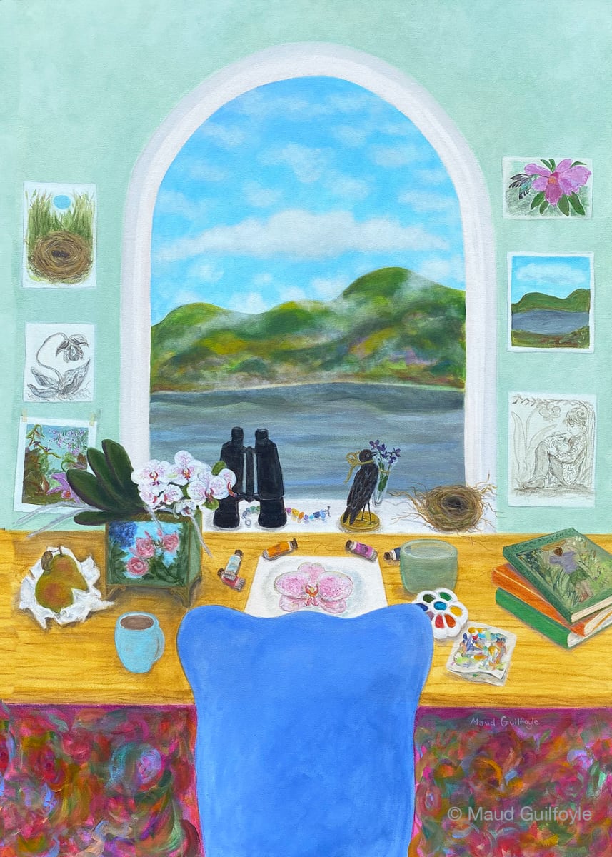 Artist's Hudson Studio in Spring by Maud Guilfoyle, Image 1.