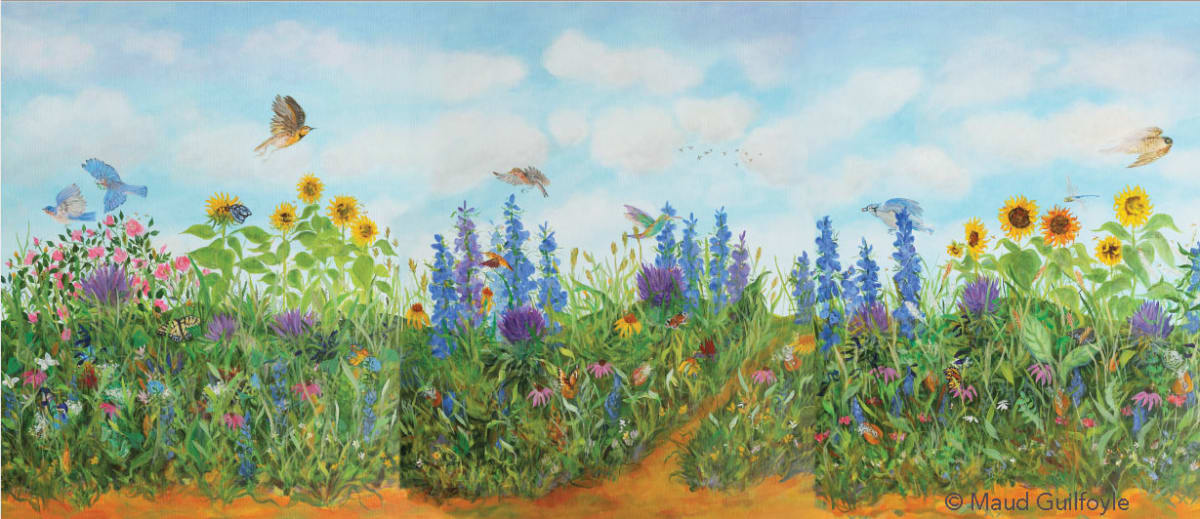 Summer Meadow Triptych by Maud Guilfoyle, Image 1.