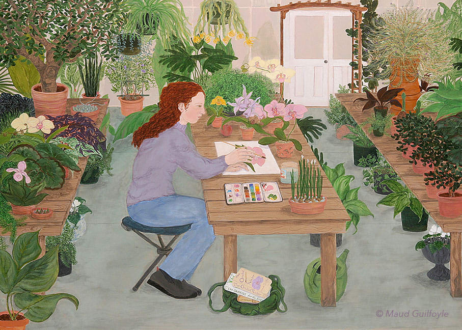 The Orchid Painter by Maud Guilfoyle, Image 1.