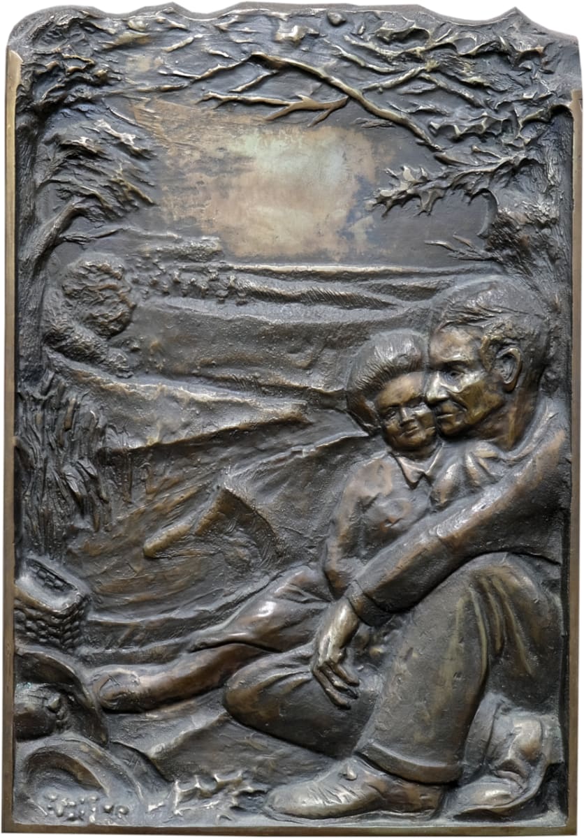 Spring, Summer, Fall, Winter by Paul Houston  Image: Fall bronze relief