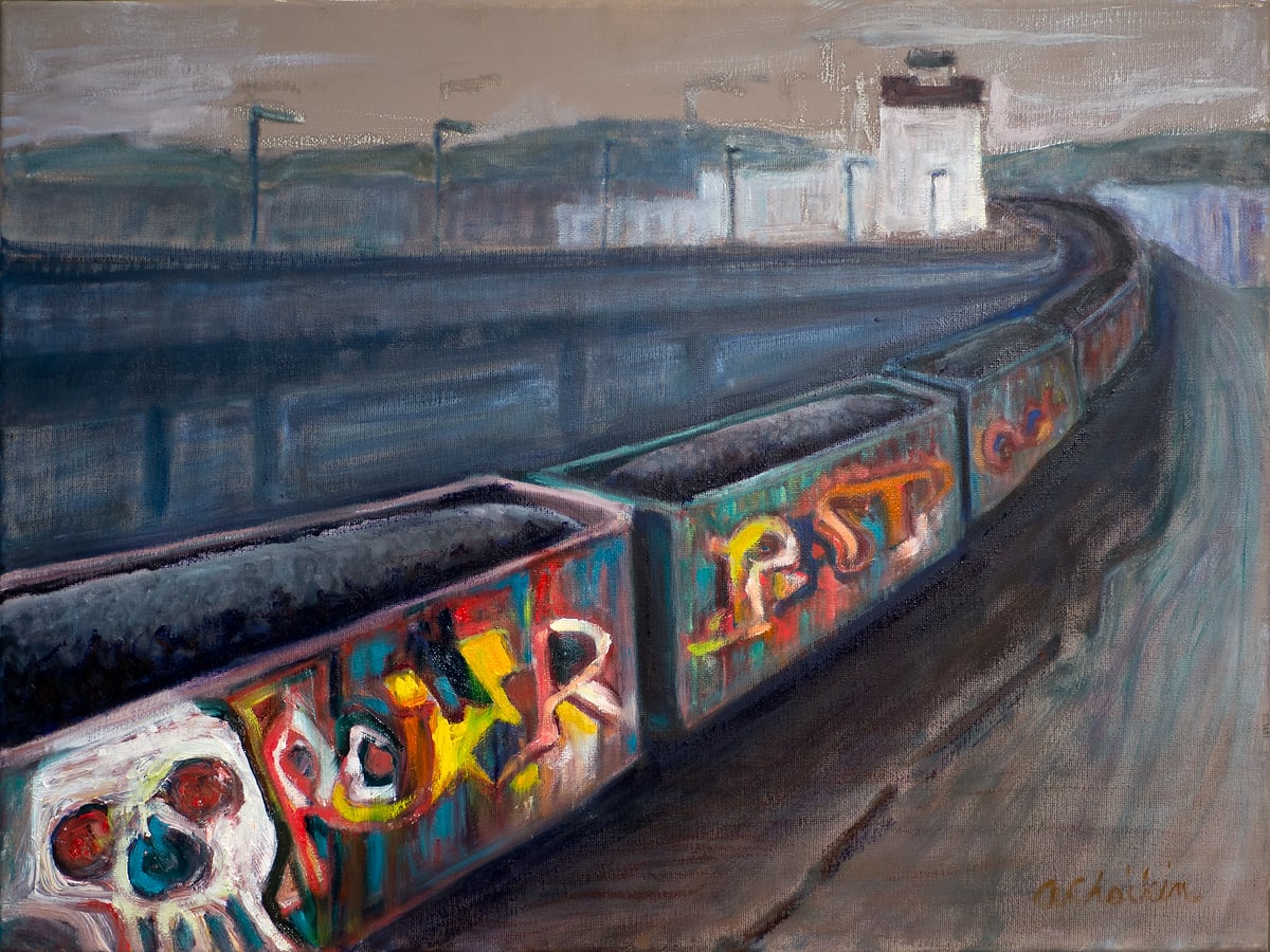 Coal Train Graffiti  Image: Power Past Coal
