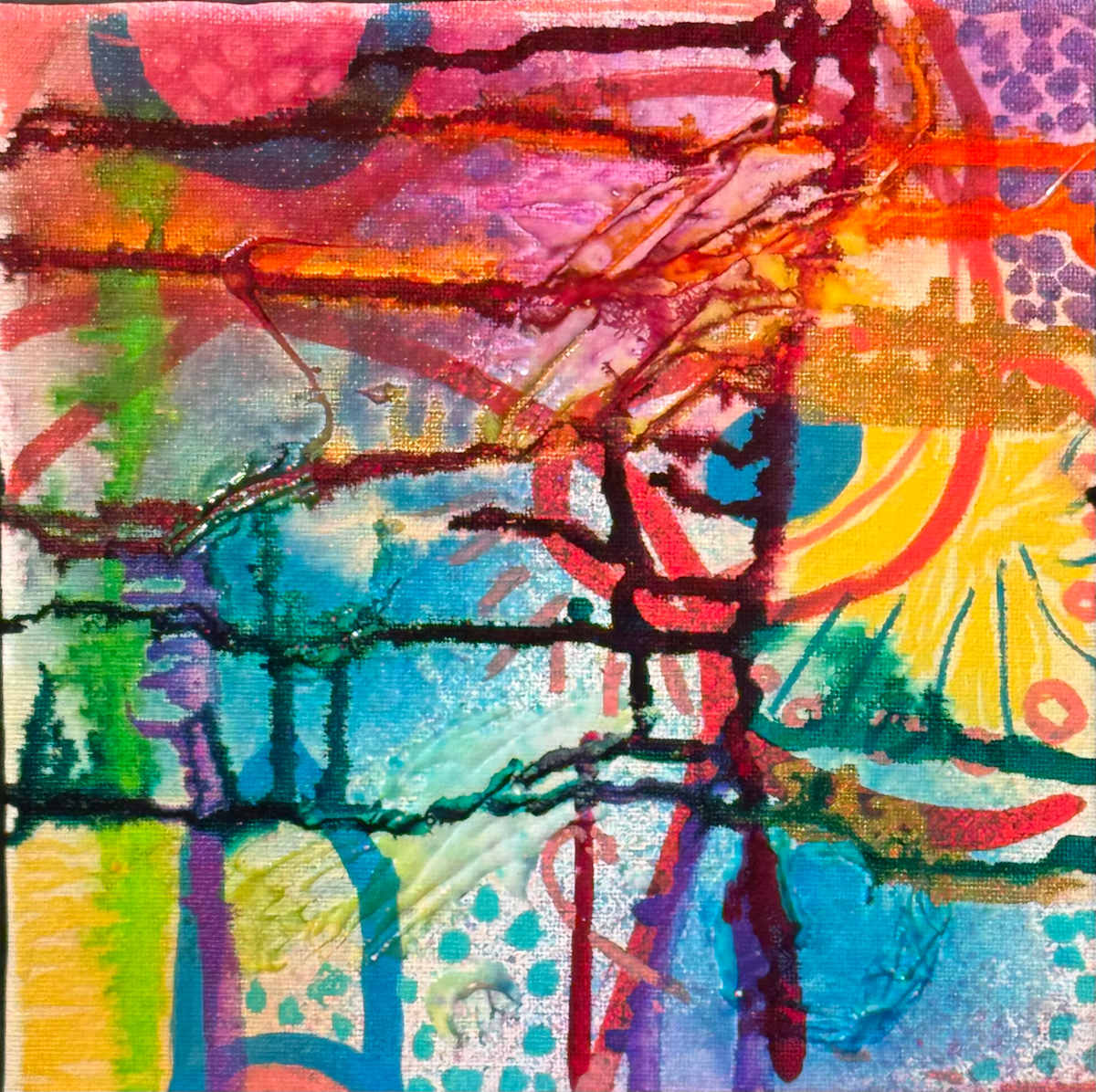 Little Blue Dots 1 by Ann McMillan Chaikin 