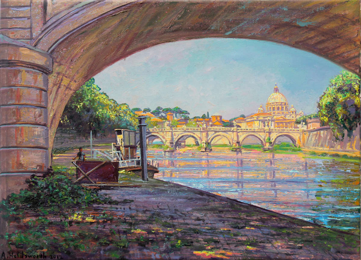 The Vatican Across the Tiber, Rome by Anthony Holdsworth 