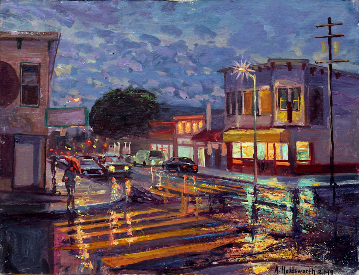 El Farolito Rainy Night (Day & Night in the Mission) #4 by Anthony Holdsworth 