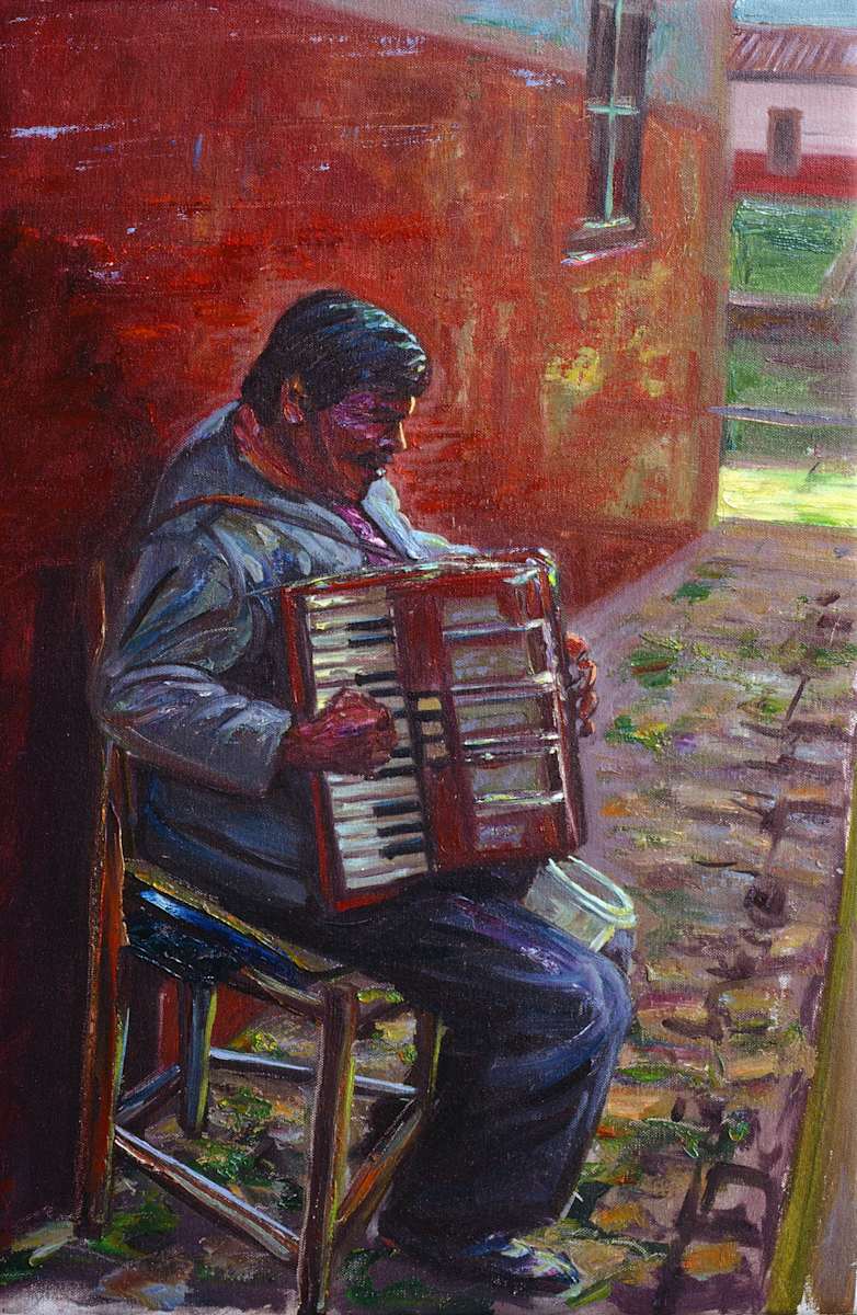 The Blind Musician by Anthony Holdsworth, Image 1.