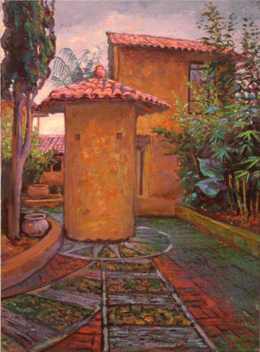 Casa Santiago in the Rain by Anthony Holdsworth 