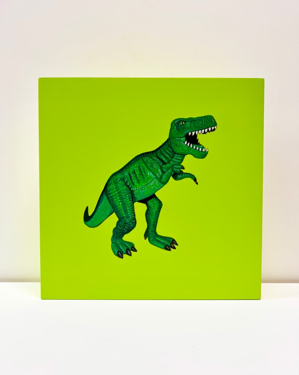 Lil Rex - Green on Yellow Green by Colleen Critcher 