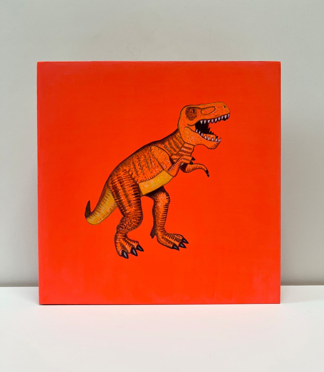 Lil Rex - Orange on Red Orange by Colleen Critcher 