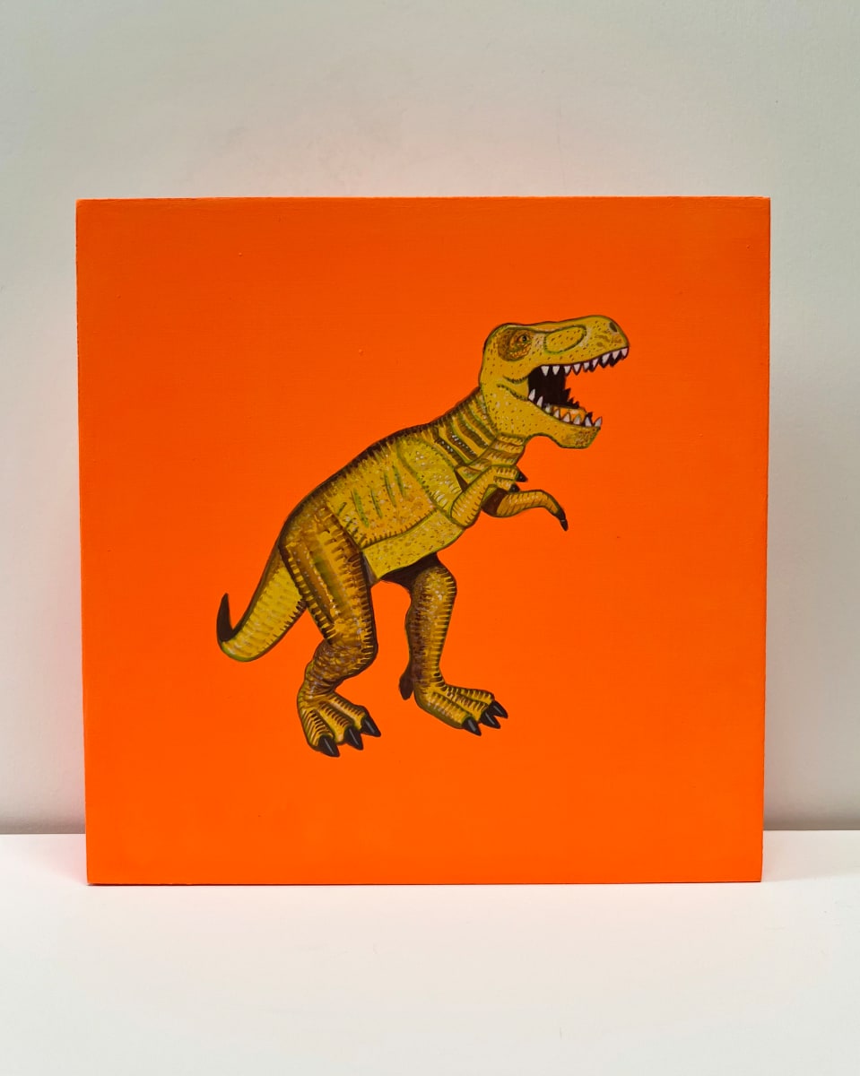 Lil Rex - Yellow on Orange by Colleen Critcher 