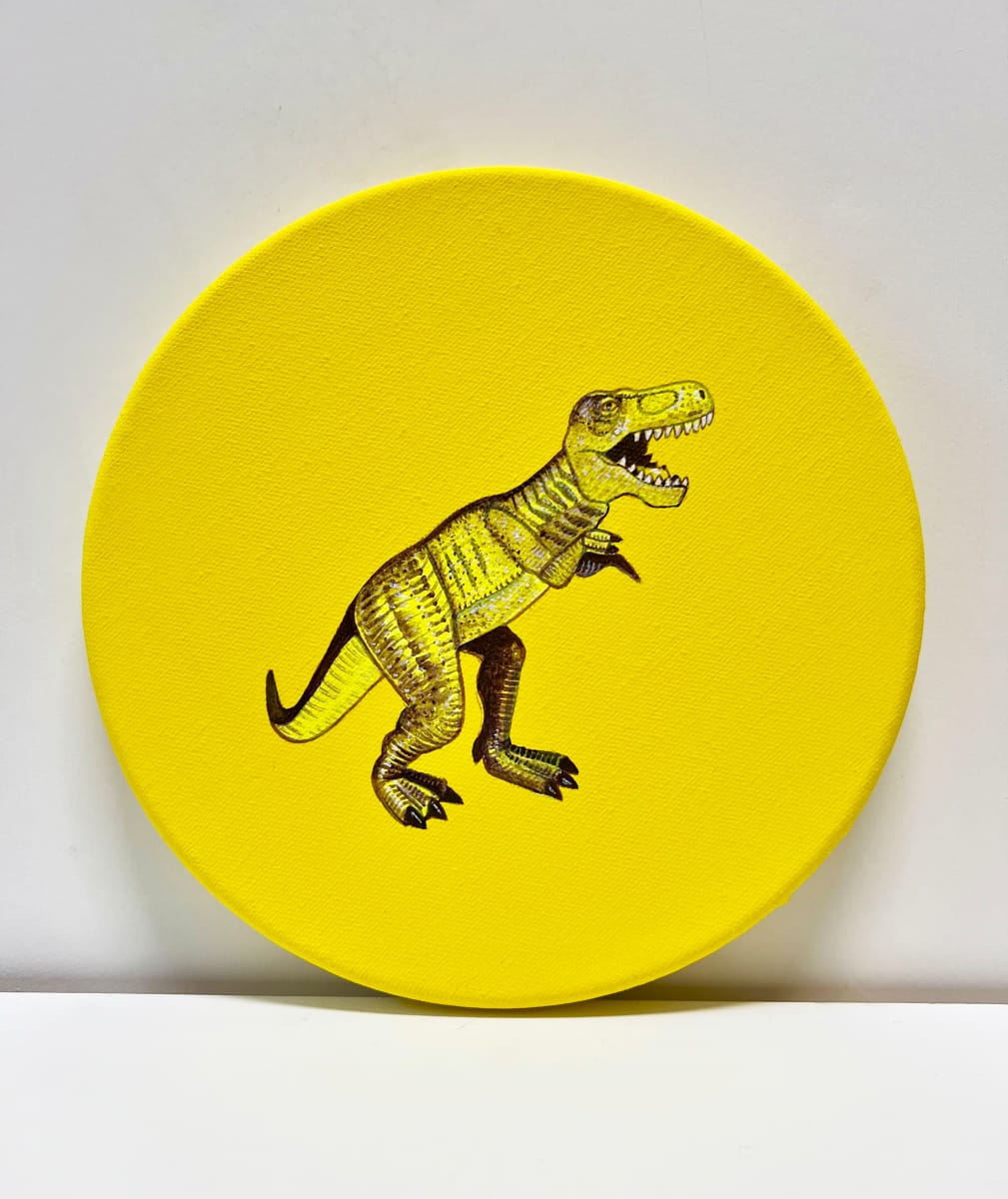 Tondo Rex - Yellow on Yellow by Colleen Critcher 