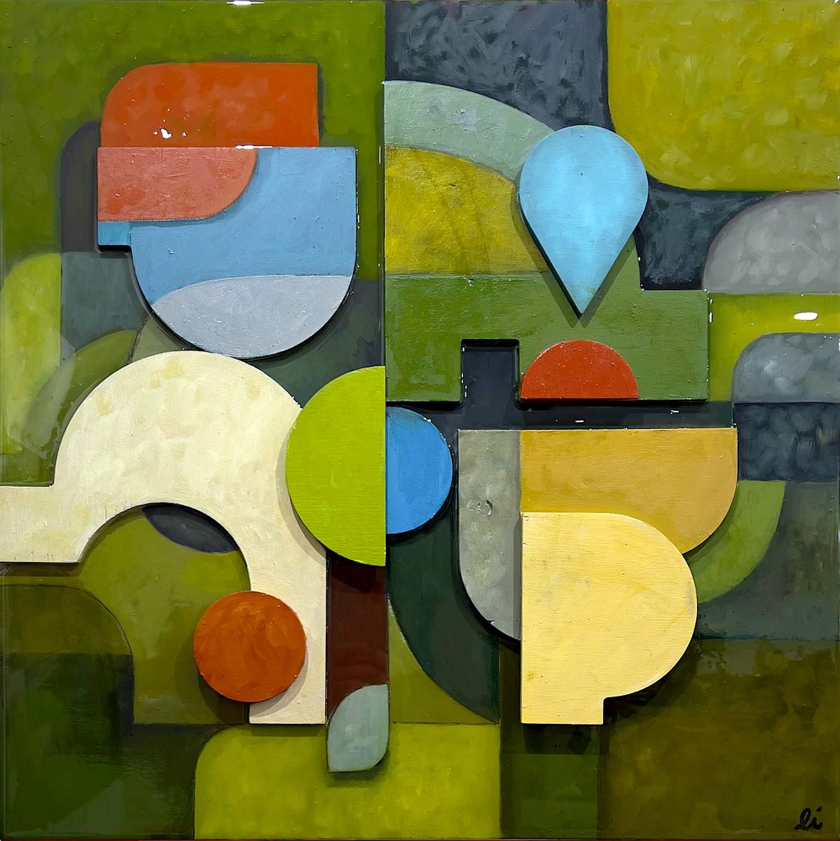 Green Interval  Harmony by Louise M Isackson 