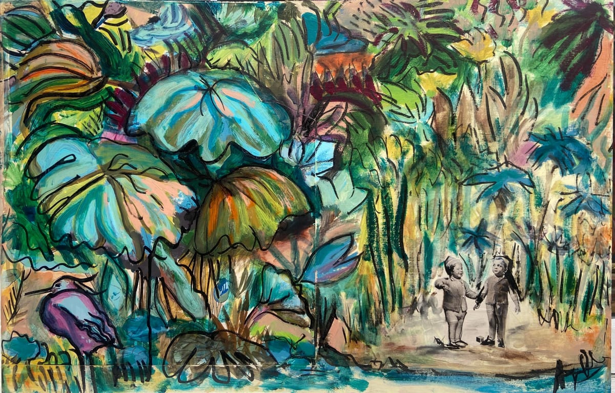 Bob and Ginger explore the Secret Garden by Angie Porter 