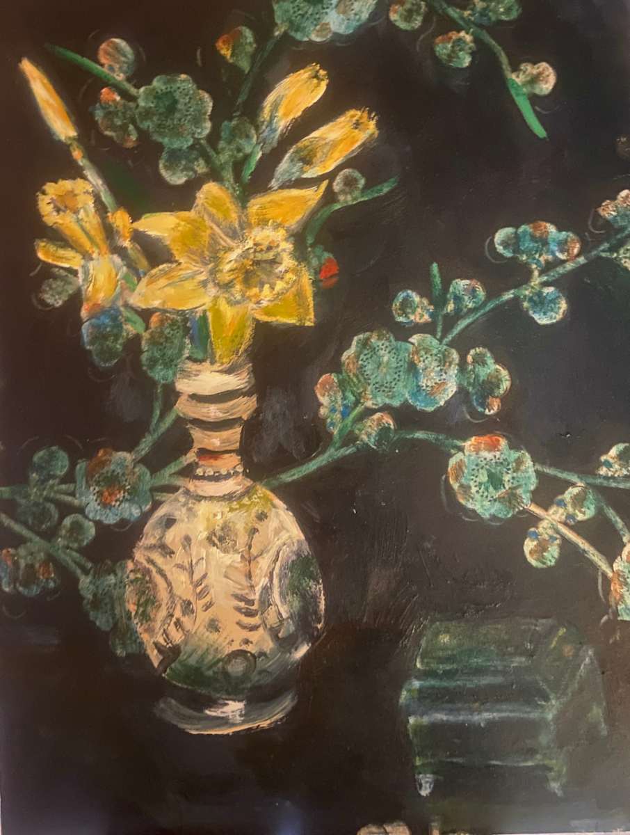 Daffodils Bloom in China by Angie Porter 