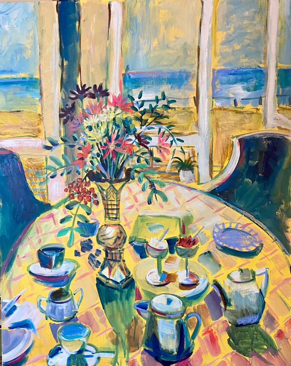 Celebratory Cream Tea at the Seaside Boarding House by Angie Porter 