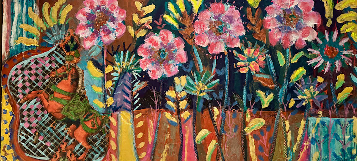 Flowers on the Roundabout by Angie Porter, Image 1.