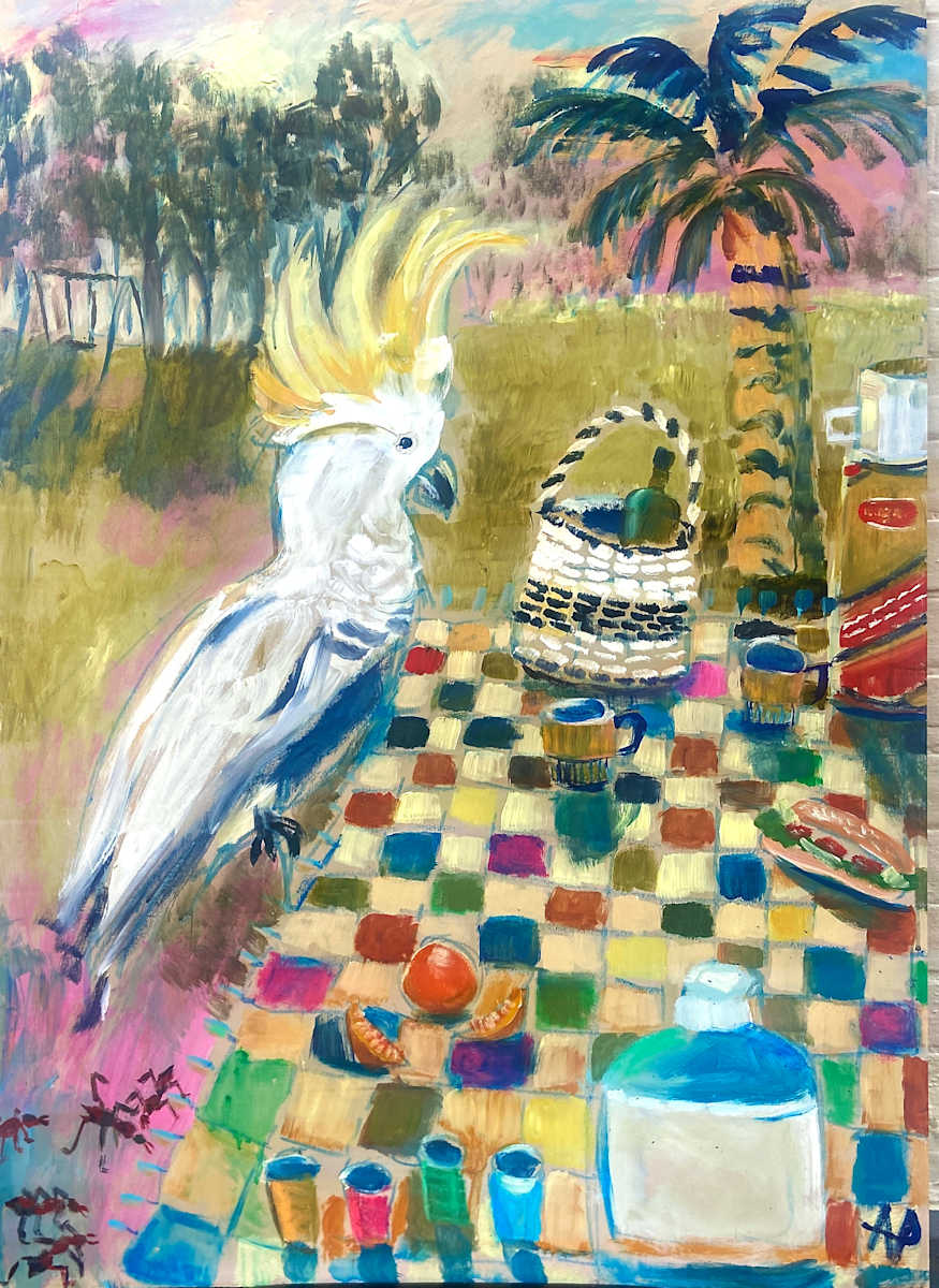 Stopping at Echuca Park by Angie Porter 