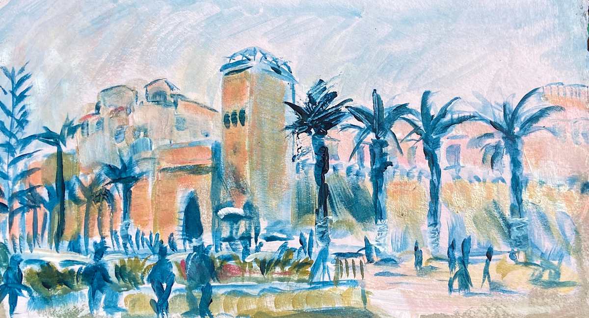 Maroc Town Wall by Angie Porter 