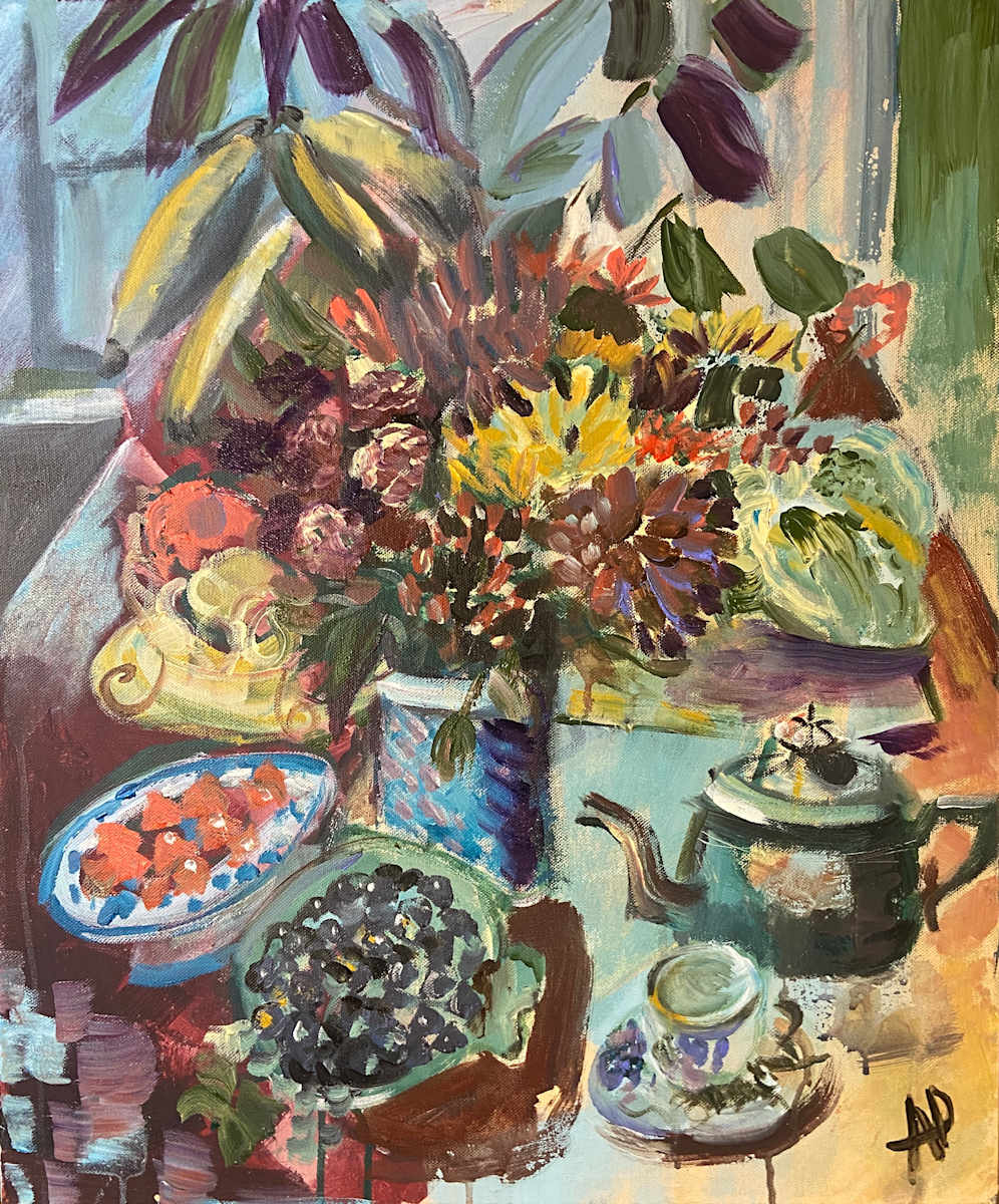 Novembers Table by Angie Porter 