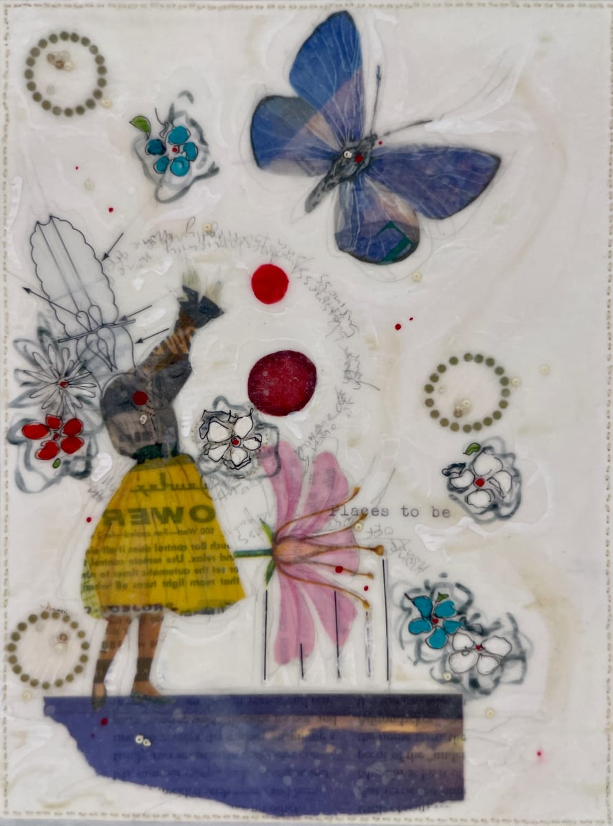 Story Series #85 by Nina Alderete  Image: Hand written text: Anatomically none of your business
Typed text: Place to be 