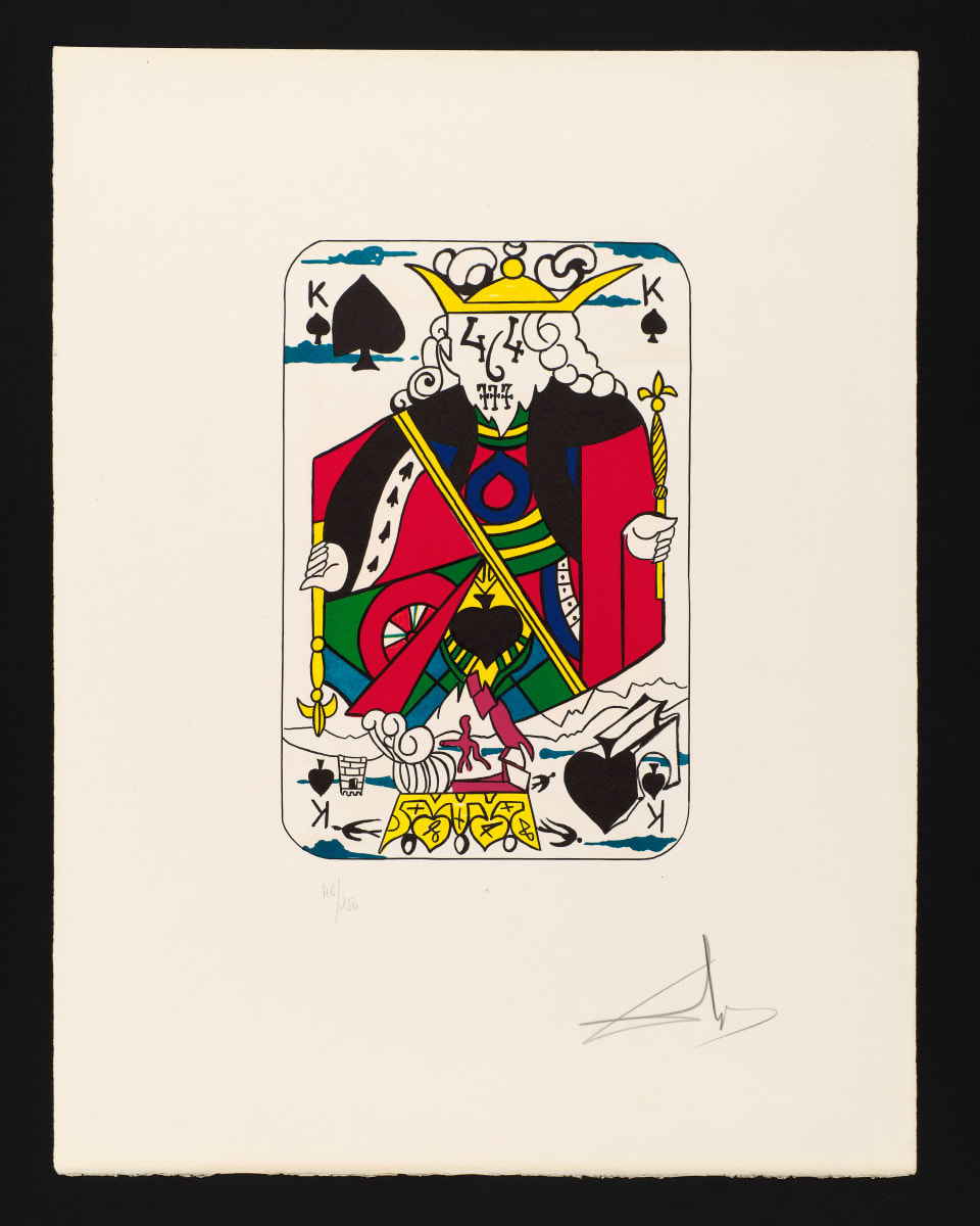 Spades (King) by Salvador Dalí 