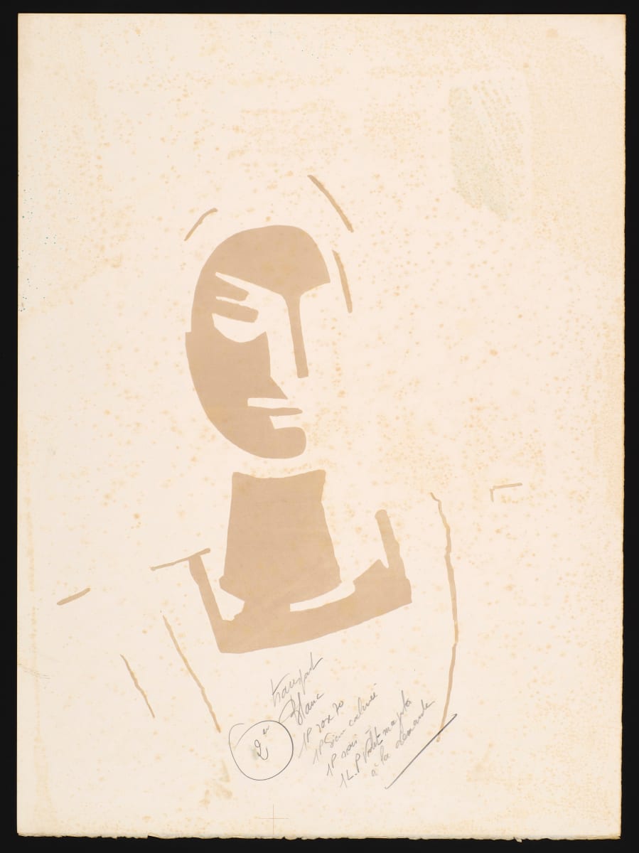 Lucretia (Color separation plate proof) by Françoise Gilot 