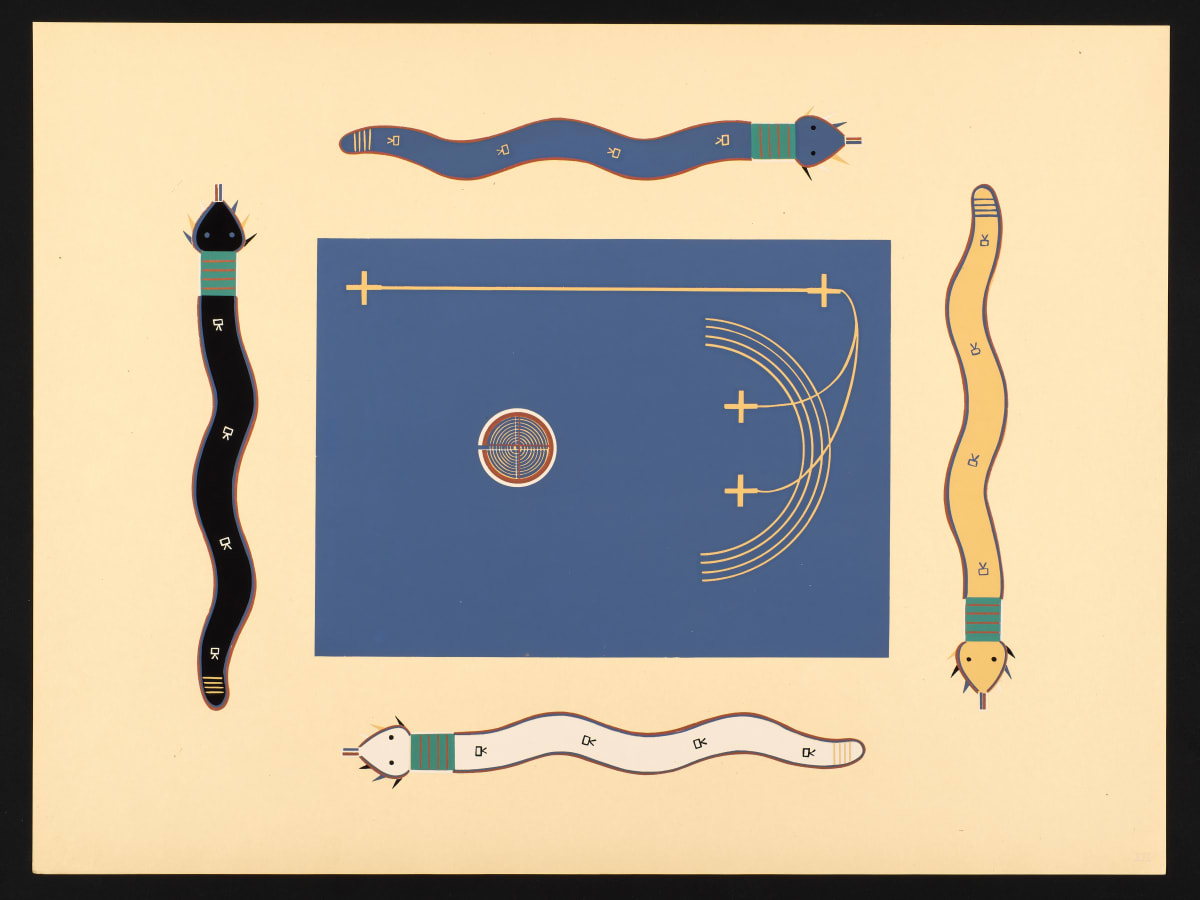 XVI from Where the Two Came to Their Father: Navajo War Ceremonial (portfolio) by Maud Oakes, Jeff King 