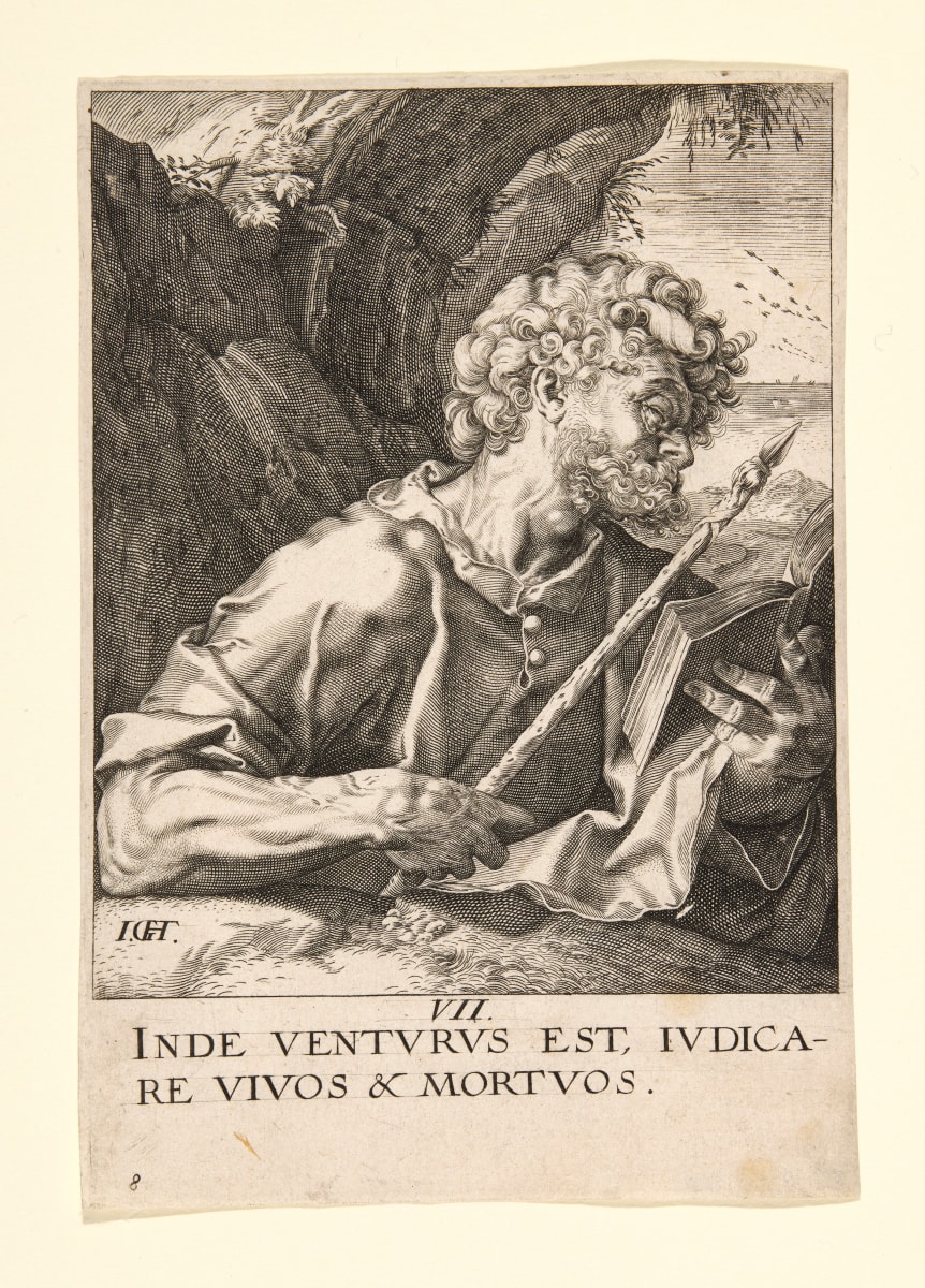 Christ, the Twelve Apostles (8: Saint Thomas) - Copy by Hendrik Goltzius 