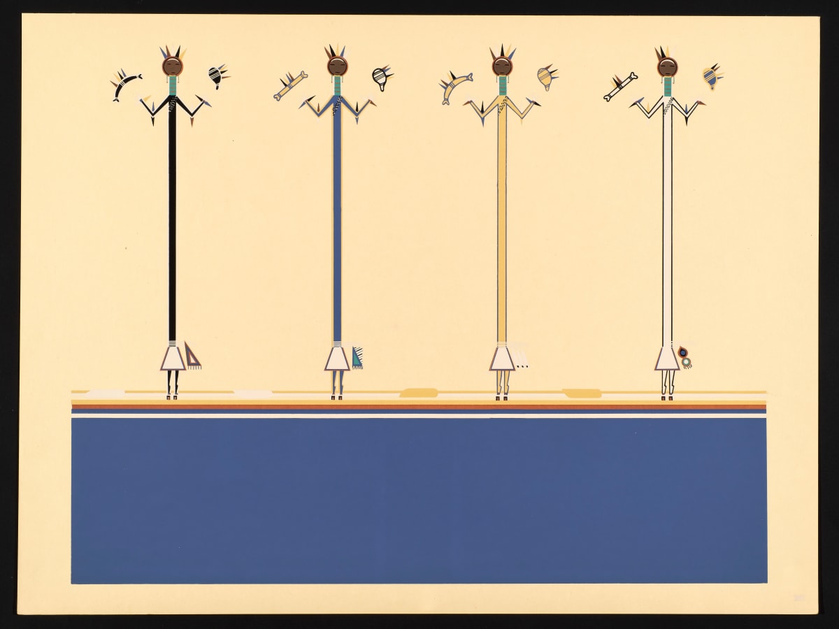 VII from Where the Two Came to Their Father: Navajo War Ceremonial (portfolio) by Maud Oakes, Jeff King 