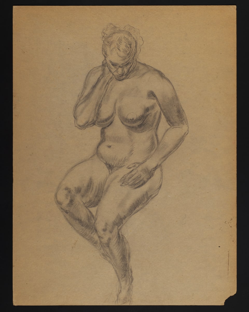 Seated Nude by Ann Brockman 