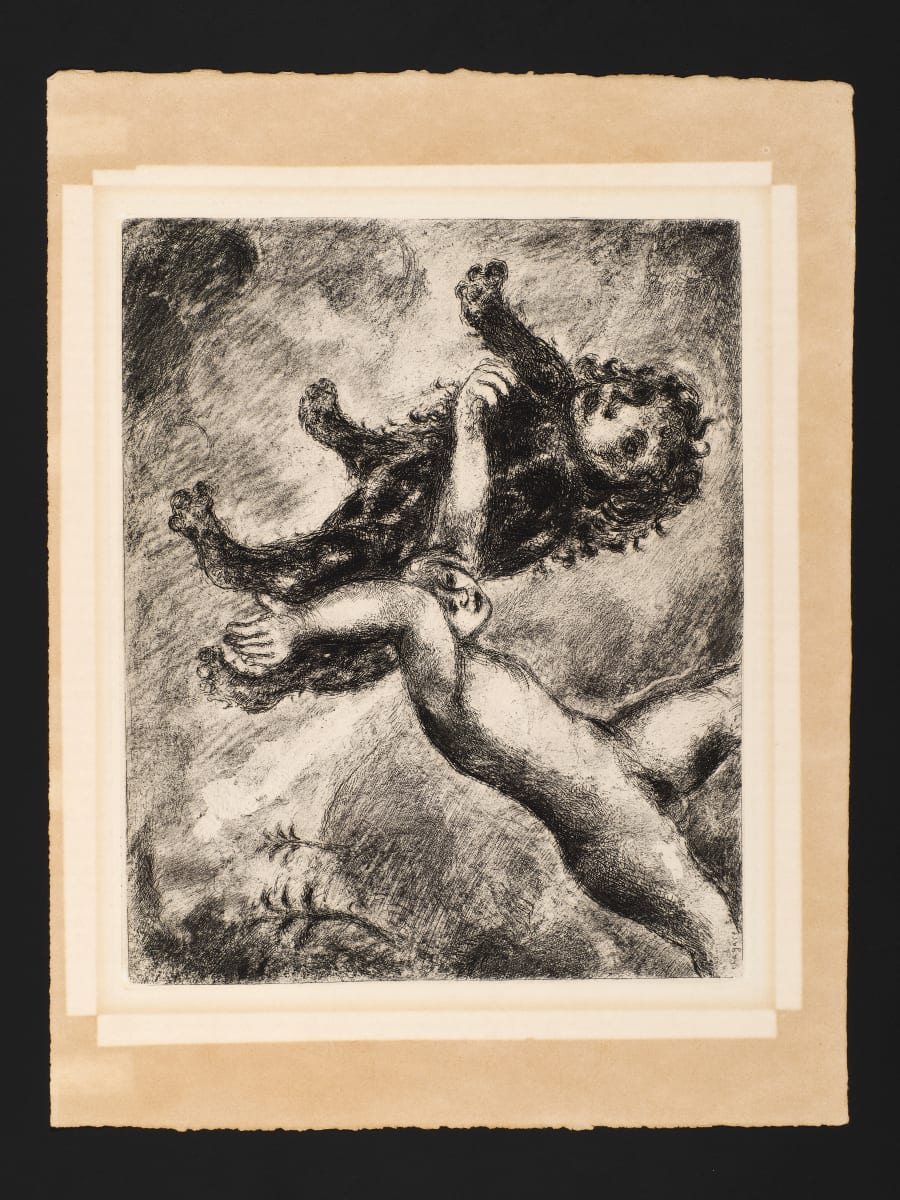 Samson and the Lion (from the Bible Series Portfolio) by Marc Chagall 