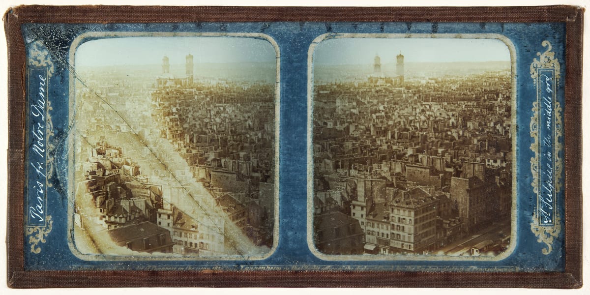 Paris fr. Notre Dame, St. Sulpice in the middle by Langenheim Brothers 