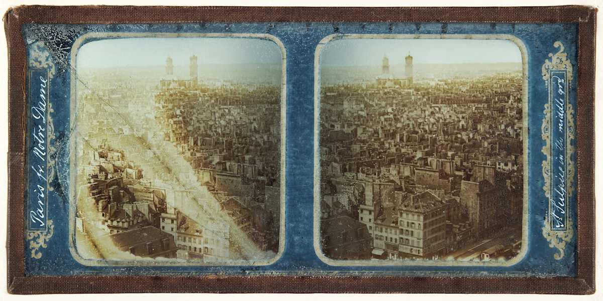 Paris fr. Notre Dame, St. Sulpice in the middle by Langenheim Brothers, Image 1.