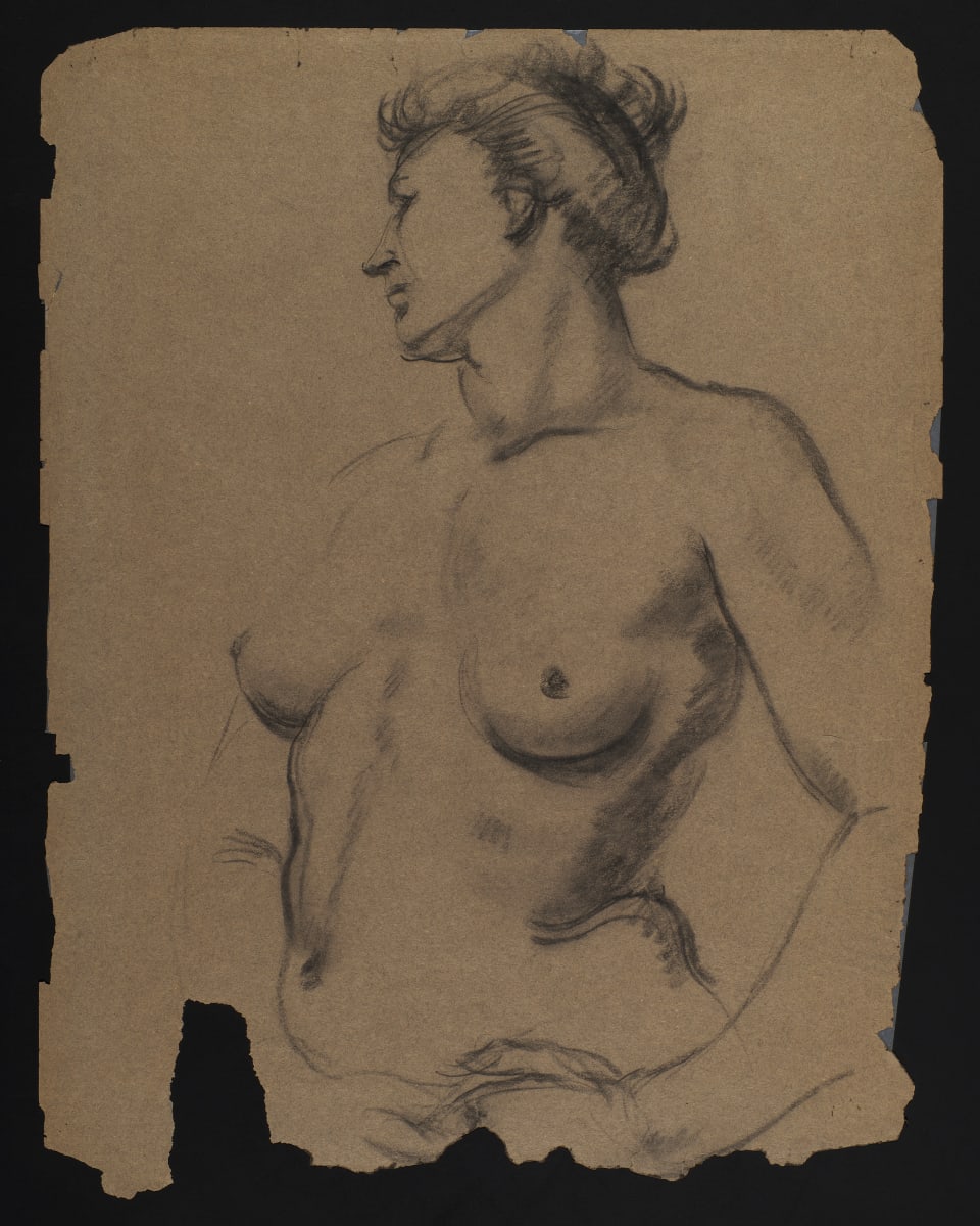 Half-Figure Nude by Ann Brockman 