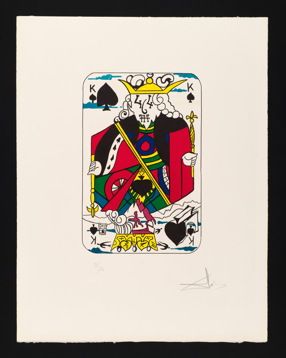 Spades (King) by Salvador Dalí 