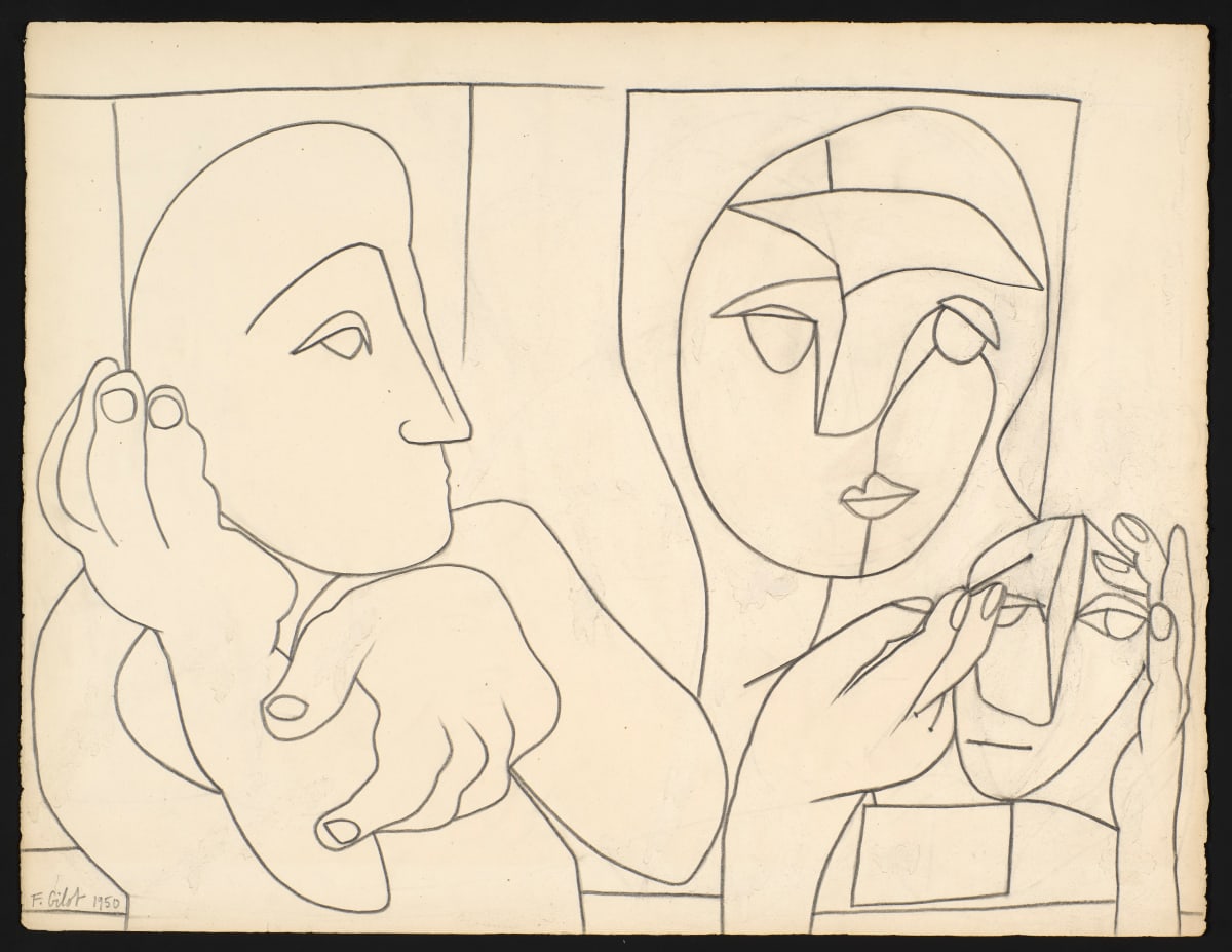 Woman Sculptor and Her Mother by Françoise Gilot 