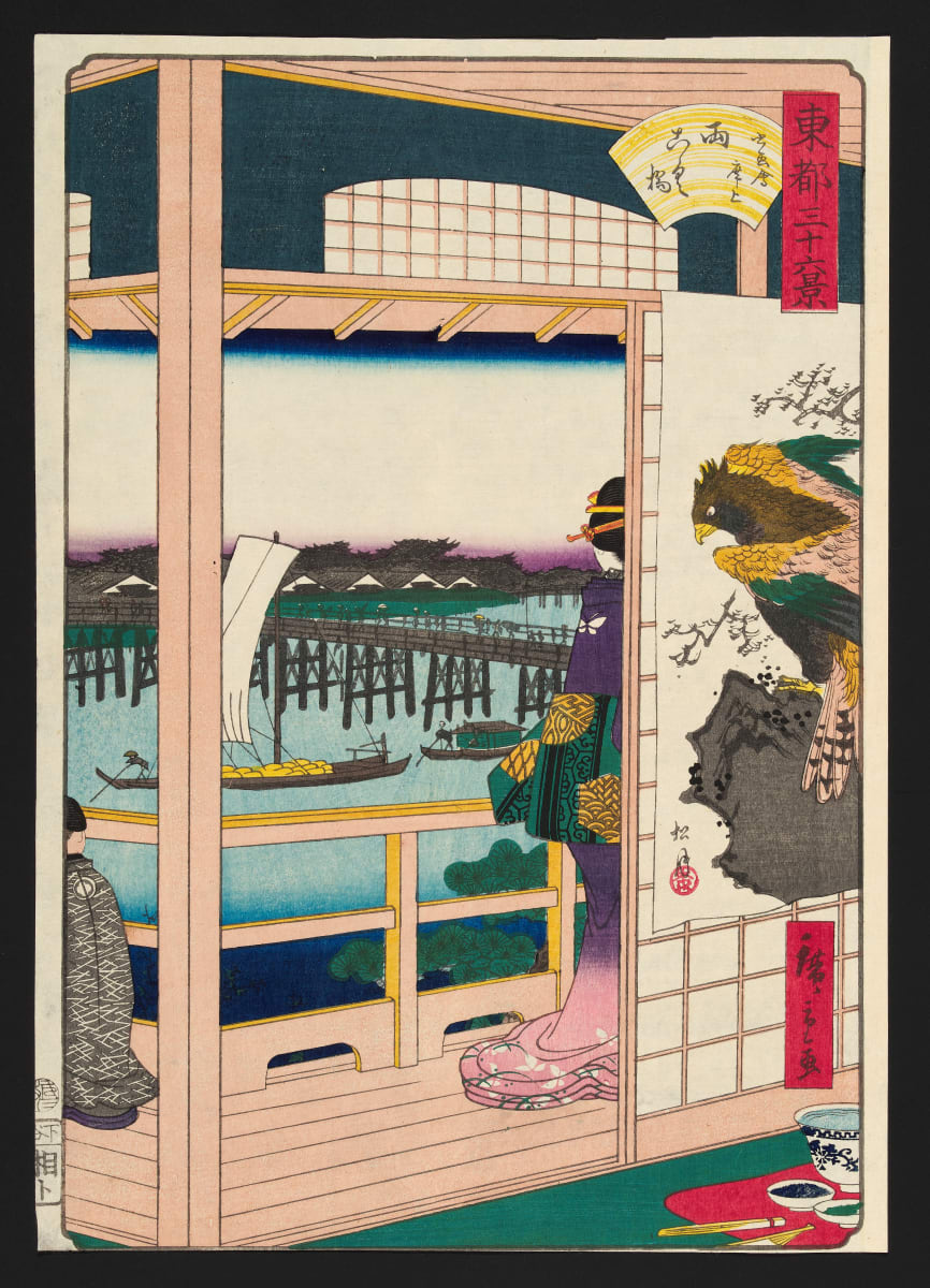 Balcony Scene by Utagawa Hiroshige II 