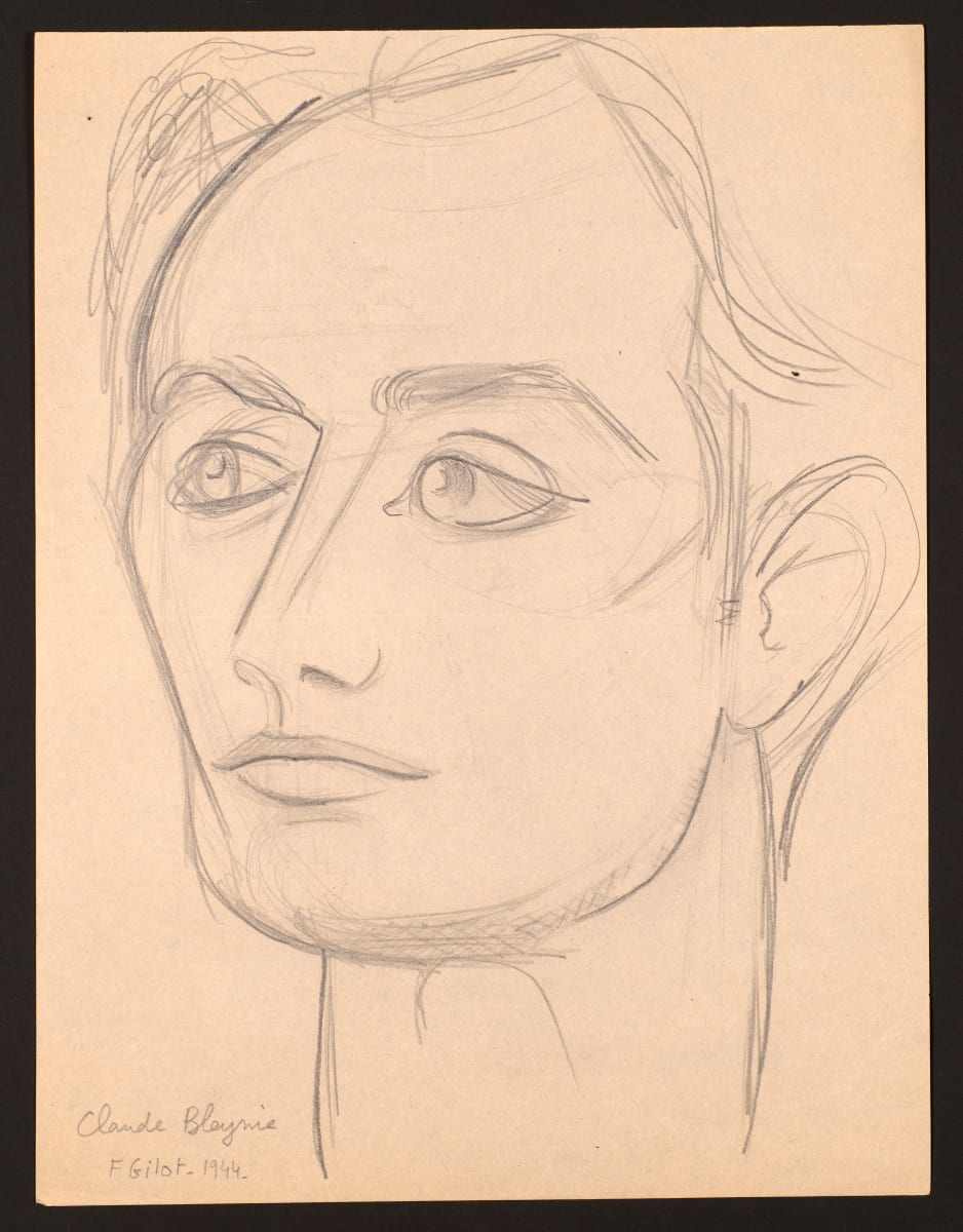 Claude Bleynie's Face by Françoise Gilot 
