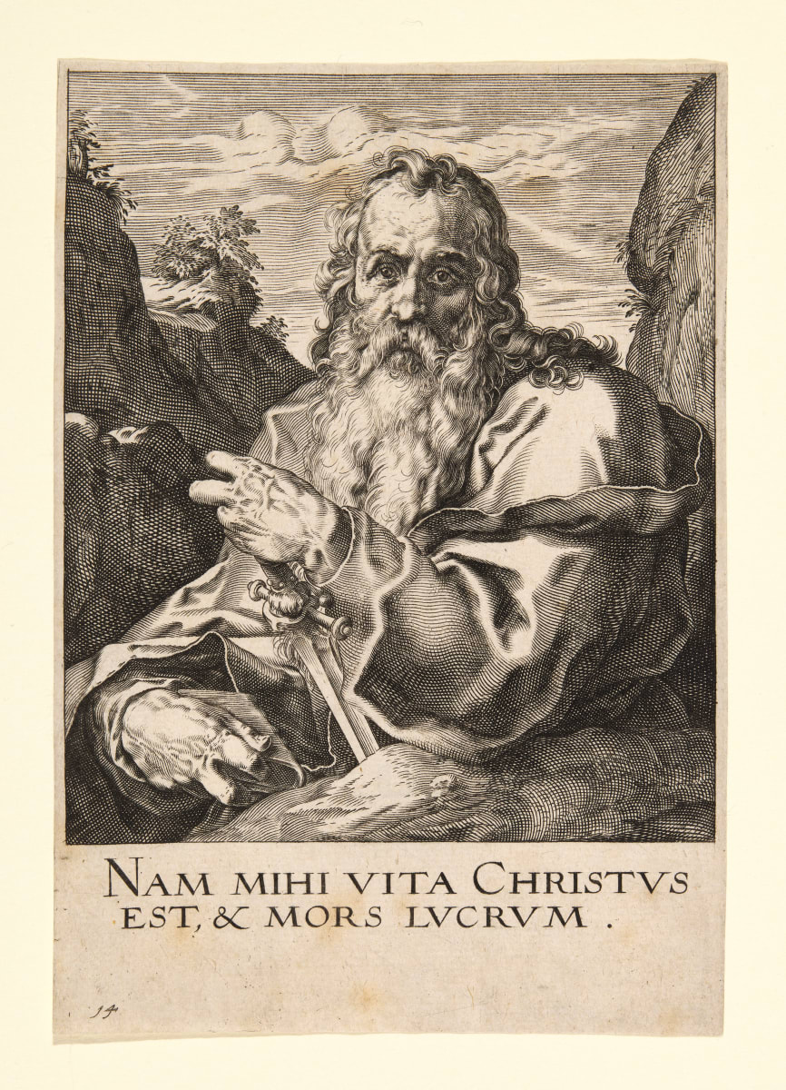 Christ, the Twelve Apostles (14: Saint Paul) - Copy by Hendrik Goltzius 