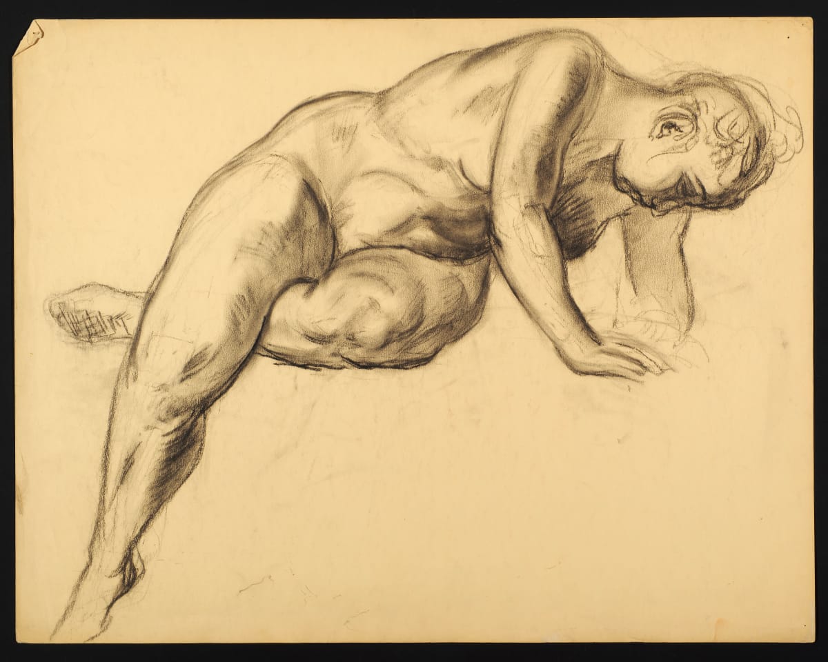 Half-standing Nude by Ann Brockman 
