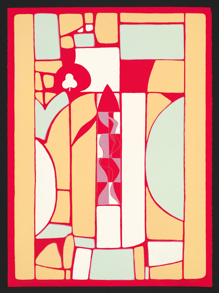 Aquamarine and Gold II by Françoise Gilot 