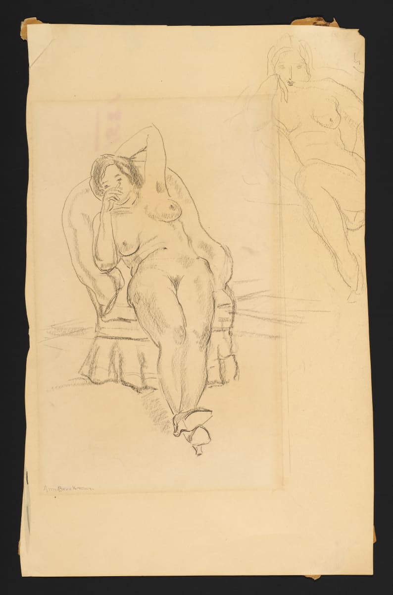 Seated Nude by Ann Brockman 