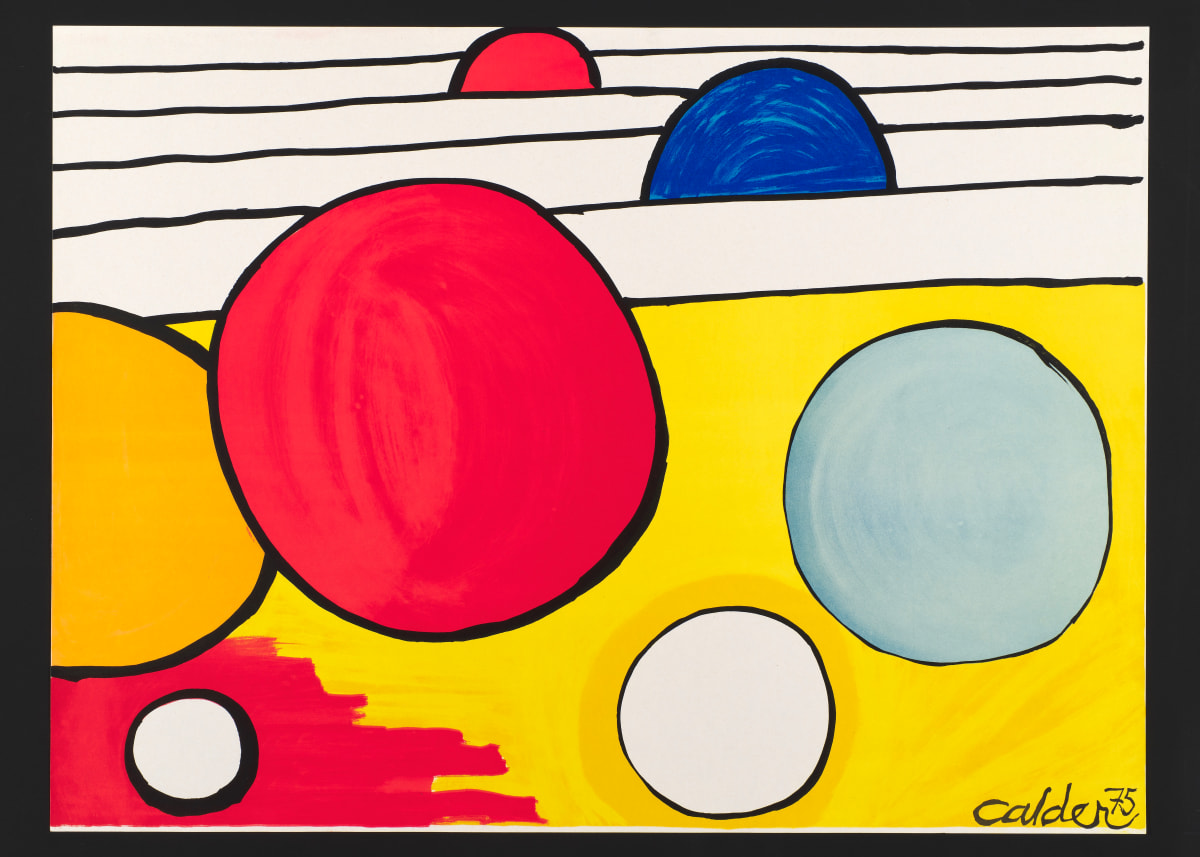 Red Sun Surrounded by Planets by Alexander Calder 