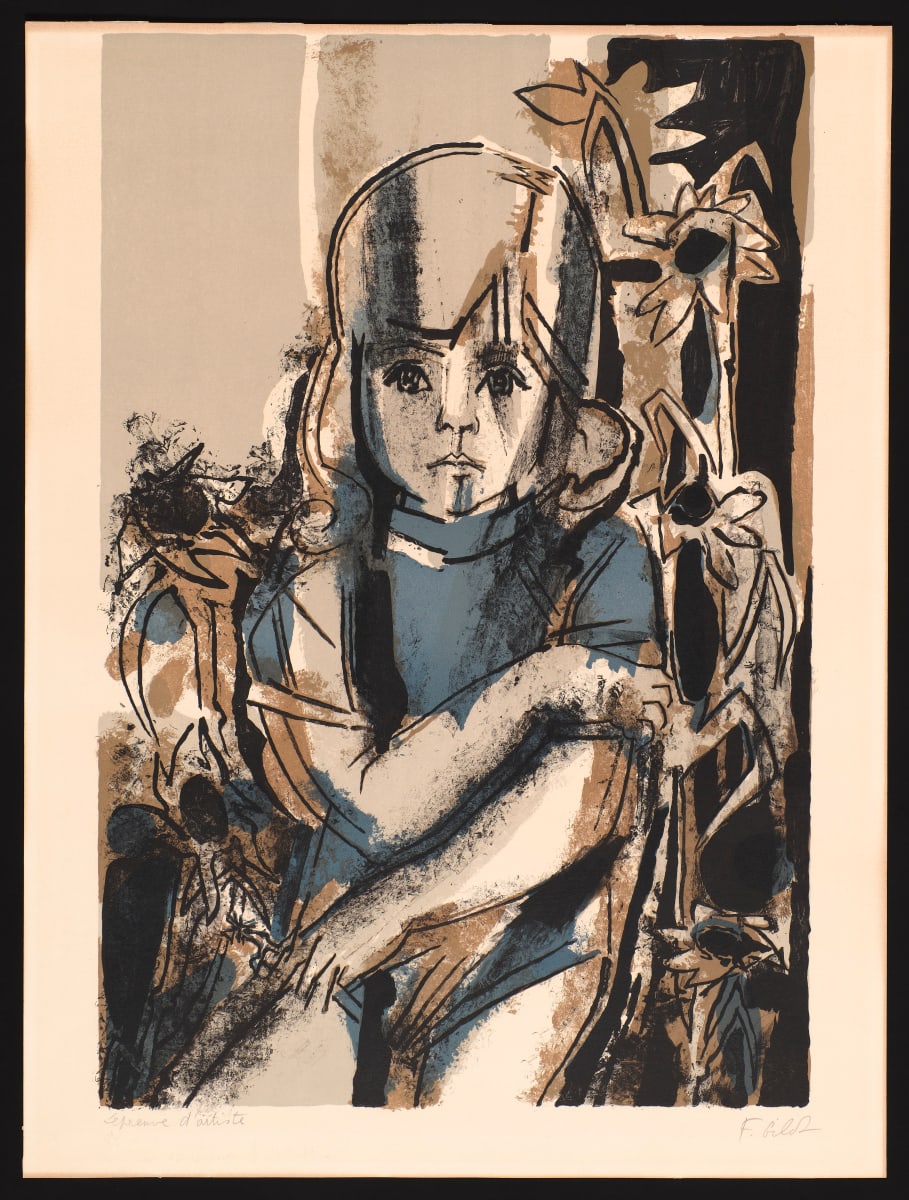 Aurélia Avec Les Marguerites by Françoise Gilot 