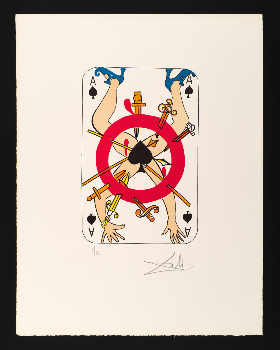 Spades (Ace) by Salvador Dalí 