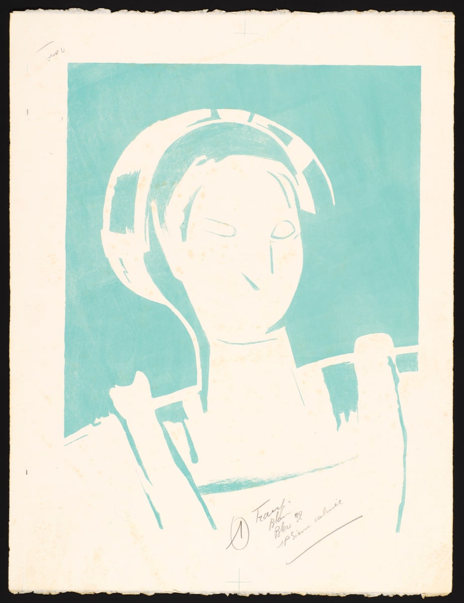 Lucretia (Color separation plate proof) by Françoise Gilot 